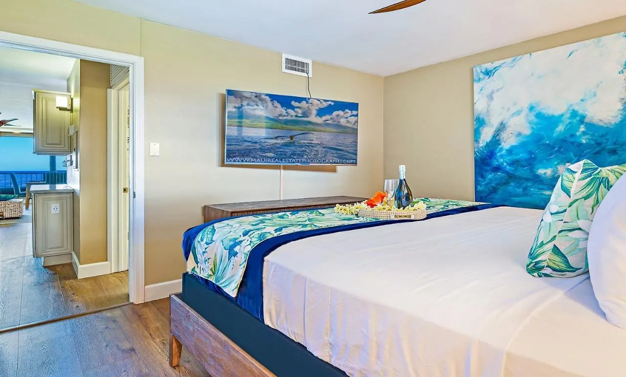 아파트 Maui Kai 804 Oceanfront 1 Bd 1Ba Condo Kahana